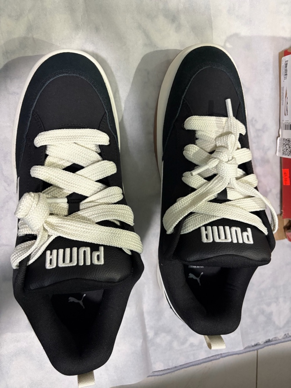 Puma Men’s Black Sneakers with White Accents